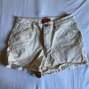White dickies denim shorts